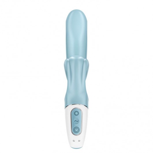 Голубой вибратор-кролик Love me - 21,2 см. - Satisfyer