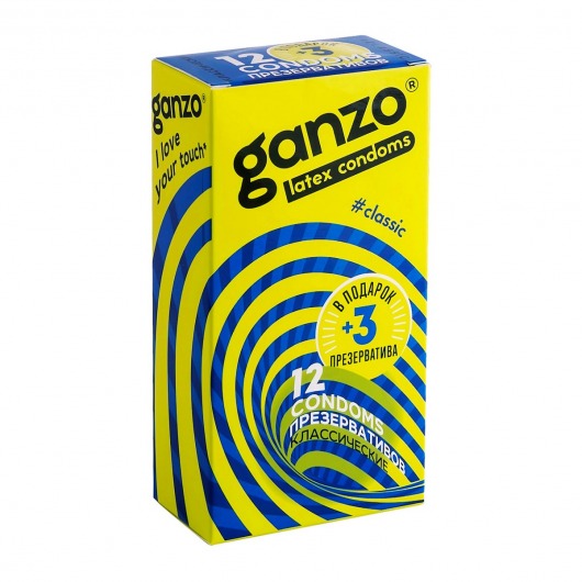 Классические презервативы с обильной смазкой Ganzo Classic - 15 шт. - Ganzo - купить с доставкой в Санкт-Петербурге