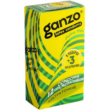 Ультратонкие презервативы Ganzo Ultra thin - 15 шт. - Ganzo - купить с доставкой в Санкт-Петербурге