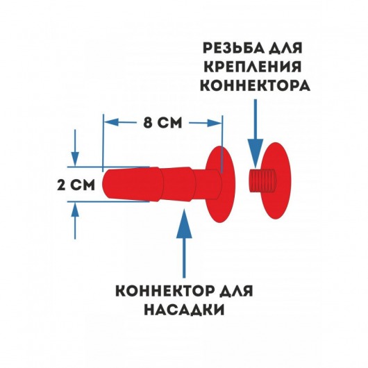 Женский страпон с 2 насадками «Двойной удар» - размер М-ХХL - Sitabella - купить с доставкой в Санкт-Петербурге