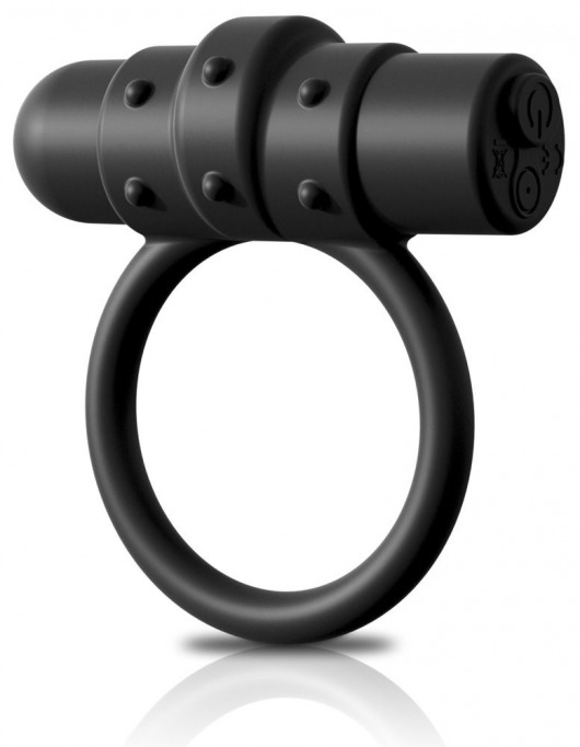 Черное перезаряжаемое эрекционное кольцо Vibrating Silicone C-Ring - Pipedream - в Санкт-Петербурге купить с доставкой
