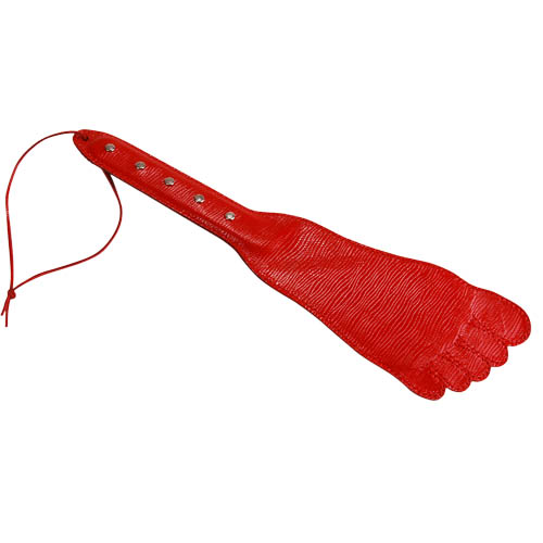 Красная хлопалка в форме ступни - 34,5 см. - Sitabella - купить с доставкой в Санкт-Петербурге
