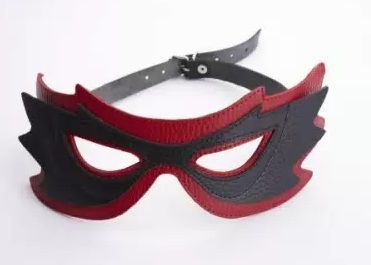 Чёрно-красная маска с прорезями для глаз - Sitabella - купить с доставкой в Санкт-Петербурге