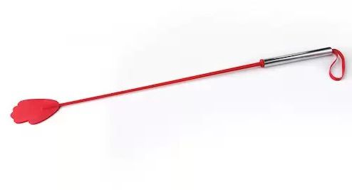 Красный стек с металлической хромированной  ручкой - 62 см. - Sitabella - купить с доставкой в Санкт-Петербурге