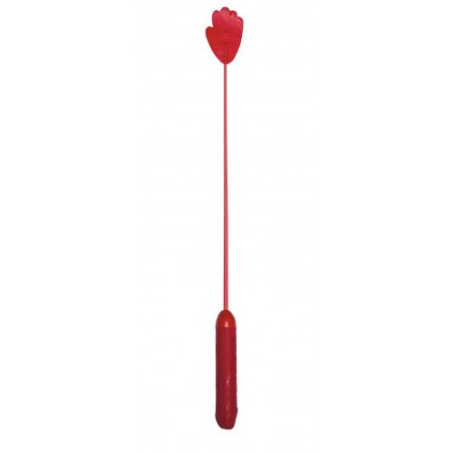 Красный стек с фаллосом вместо ручки - 62 см. - Sitabella - купить с доставкой в Санкт-Петербурге