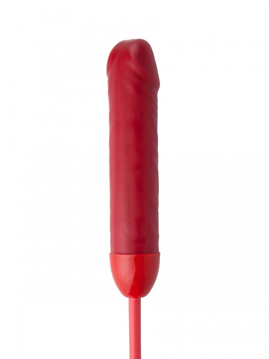 Красный стек с фаллосом вместо ручки - 62 см. - Sitabella - купить с доставкой в Санкт-Петербурге