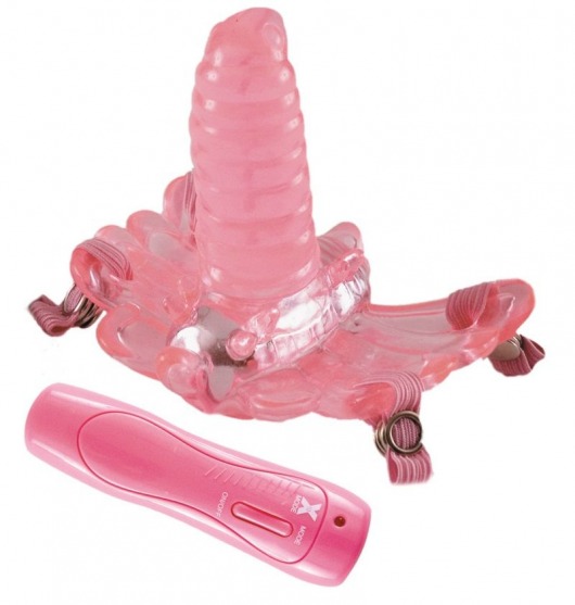 Розовая клиторальная бабочка G-SPOT ORGAZM - ToyFa