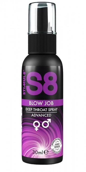Лубрикант для орального секса S8 Deep Throat Spray - 30 мл. - Stimul8 - купить с доставкой в Санкт-Петербурге