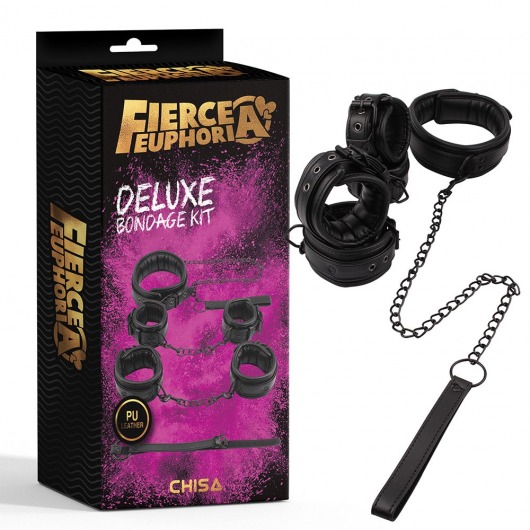 БДСМ-набор из 4 предметов Deluxe Bondage Kit - Chisa - купить с доставкой в Санкт-Петербурге