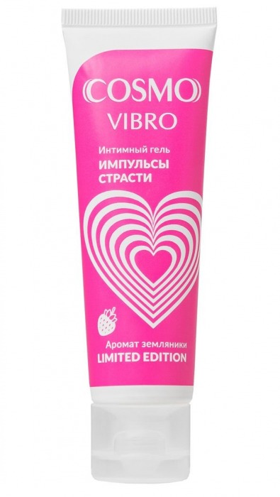 Возбуждающий гель на водно-силиконовой основе Cosmo Vibro с ароматом земляники - 50 гр. - Биоритм - купить с доставкой в Санкт-Петербурге