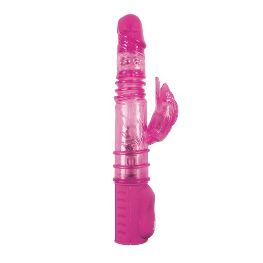 Розовый хай-тек вибратор Thruster Vibe - 28,5 см. - NS Novelties