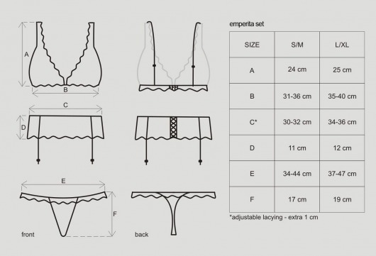 Комплект из трех предметов Emperita - Obsessive купить с доставкой