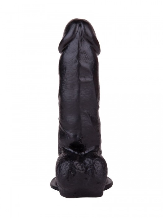 Упругий чёрный фаллоимитатор на присоске - 15,5 см. - LOVETOY (А-Полимер)