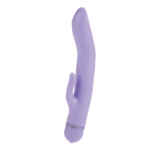 Фиолетовый вибратор Flexi Slider - 21 см. - California Exotic Novelties