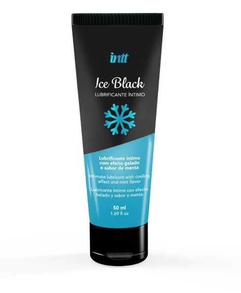 Лубрикант на водной основе Ice Black с ледяным эффектом - 50 мл. - INTT - купить с доставкой в Санкт-Петербурге