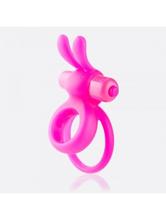 Розовое виброкольцо THE OHARE с подхватом мошонки - Screaming O - в Санкт-Петербурге купить с доставкой