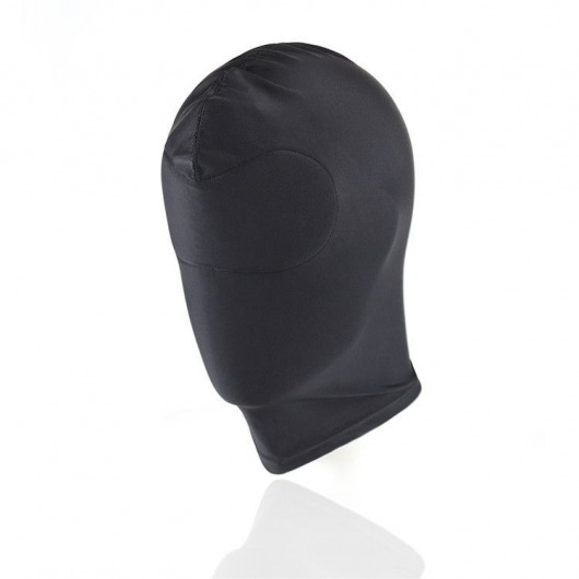 Черный текстильный шлем без прорезей для глаз - Notabu - купить с доставкой в Санкт-Петербурге