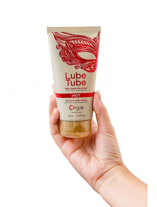 Интимный гель на водной основе Lube Tube Hot с разогревающим эффектом - 150 мл. - ORGIE - купить с доставкой в Санкт-Петербурге