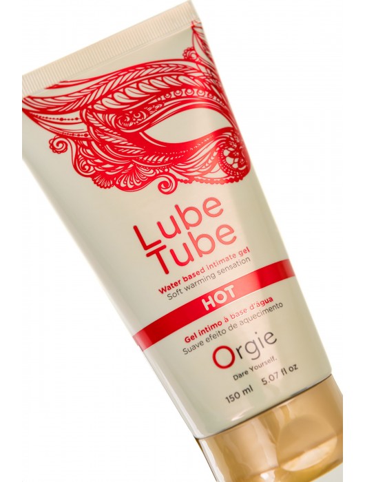 Интимный гель на водной основе Lube Tube Hot с разогревающим эффектом - 150 мл. - ORGIE - купить с доставкой в Санкт-Петербурге