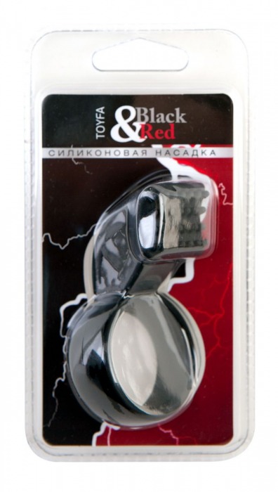 Чёрное эрекционное кольцо с клиторальным стимулятором - ToyFa - в Санкт-Петербурге купить с доставкой