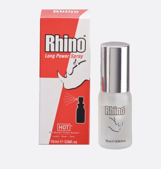 Пролонгирующий спрей для мужчин Rhino - 10 мл. - HOT - купить с доставкой в Санкт-Петербурге