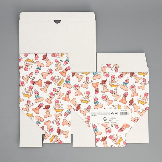 Сборная подарочная коробка «Веселые джентельмены» -  22 х 15 х 10 см. - Сима-Ленд - купить с доставкой в Санкт-Петербурге