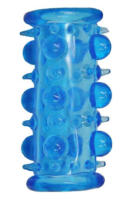 Голубая насадка с шипами и шишечками LUST CLUSTER - Dream Toys - в Санкт-Петербурге купить с доставкой