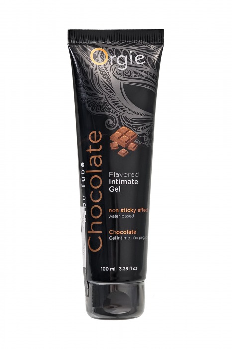 Интимный гель на водной основе Lube Tube Chocolate с шоколадным вкусом - 100 мл. - ORGIE - купить с доставкой в Санкт-Петербурге