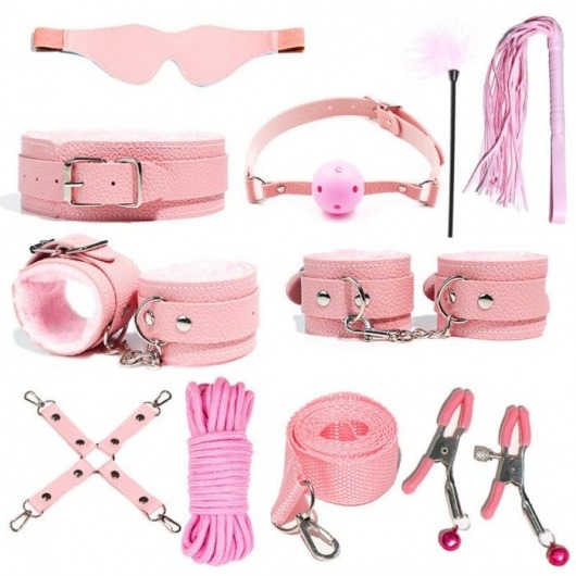 Розовый БДСМ-набор «Оки-Чпоки» из 11 предметов - Сима-Ленд - купить с доставкой в Санкт-Петербурге