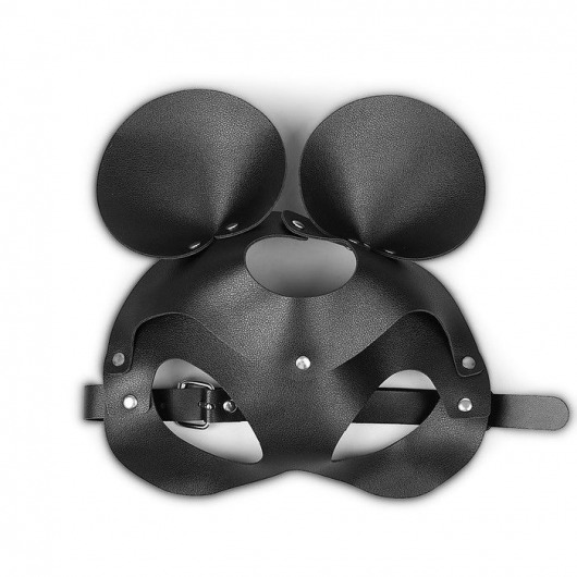 Пикантная черная маска «Озорная мышка» с заклепками - Сима-Ленд - купить с доставкой в Санкт-Петербурге