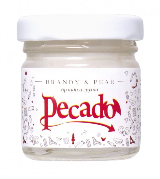 Массажная свеча Brandy   Pear - 35 мл. - Pecado - купить с доставкой в Санкт-Петербурге