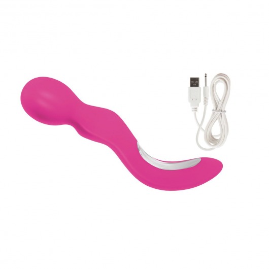 Перезаряжаемый розовый вибромассажер My Wand - 22,75 см. - California Exotic Novelties