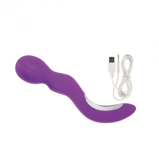 Перезаряжаемый фиолетовый вибромассажер My Wand - 22,75 см. - California Exotic Novelties