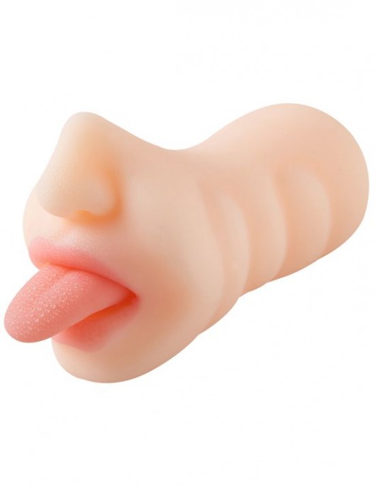 Телесный мастурбатор-ротик с языком - Eroticon - в Санкт-Петербурге купить с доставкой
