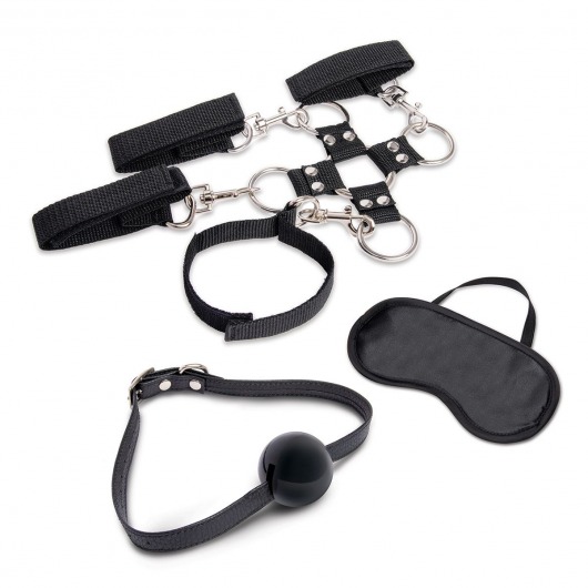 Набор для фиксации из 7 предметов Hogtie   Ball Gag Kit - Lux Fetish - купить с доставкой в Санкт-Петербурге