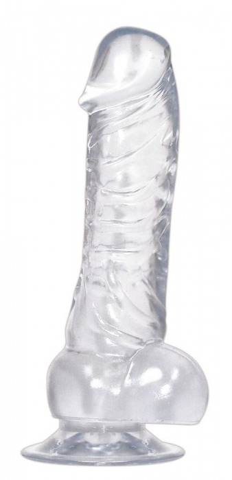 Прозрачный фаллоимитатор на присоске Crystal Clear - 18 см. - Orion
