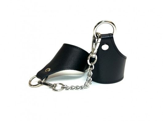 Черные гладкие кожаные наручники Black Phoenix - БДСМ Арсенал - купить с доставкой в Санкт-Петербурге