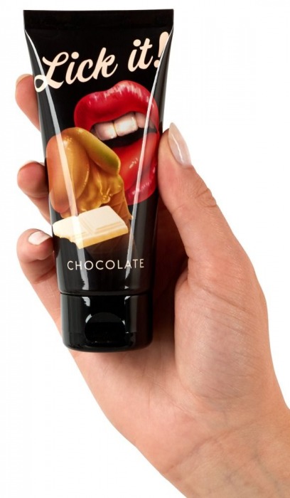 Съедобная смазка Lick It со вкусом белого шоколада - 100 мл. - Orion - купить с доставкой в Санкт-Петербурге