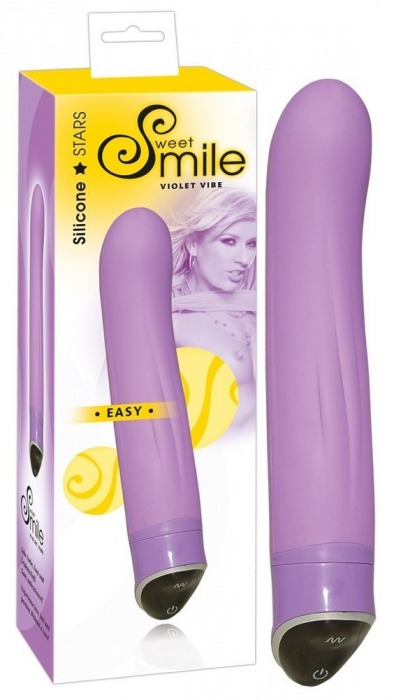 Фиолетовый вибратор Smile Easy - 22 см. - Orion
