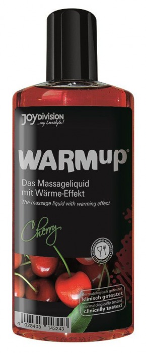 Разогревающее масло WARMup Cherry - 150 мл. - Joy Division - купить с доставкой в Санкт-Петербурге