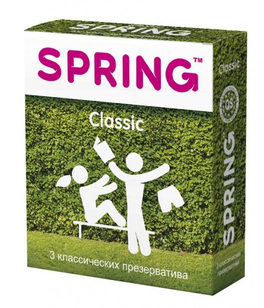 Классические презервативы SPRING CLASSIC - 3 шт. - SPRING - купить с доставкой в Санкт-Петербурге