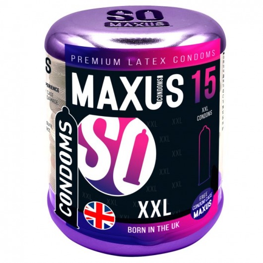 Презервативы Maxus XXL увеличенного размера - 15 шт. - Maxus - купить с доставкой в Санкт-Петербурге