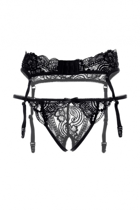 Кружевной пояс с пажами для чулок и трусики - Erolanta купить с доставкой