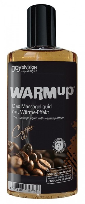 Разогревающее масло WARMup Coffee - 150 мл. - Joy Division - купить с доставкой в Санкт-Петербурге