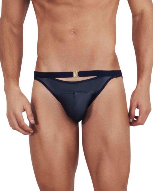 Черные мужские трусы-брифы с декоративным пояском Misty Brief - Clever Masculine Underwear купить с доставкой