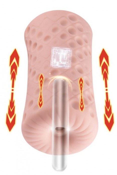 Телесный мастурбатор большого размера с функцией пенетрации - Xise - в Санкт-Петербурге купить с доставкой