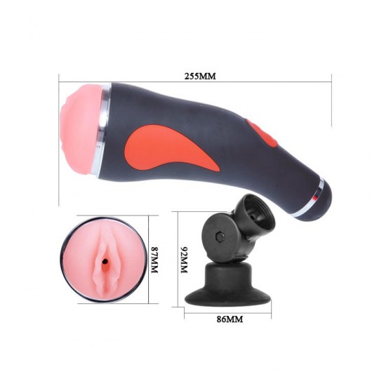 Мастурбатор-вагина с вибрацией в тубе на присоске - Baile - в Санкт-Петербурге купить с доставкой