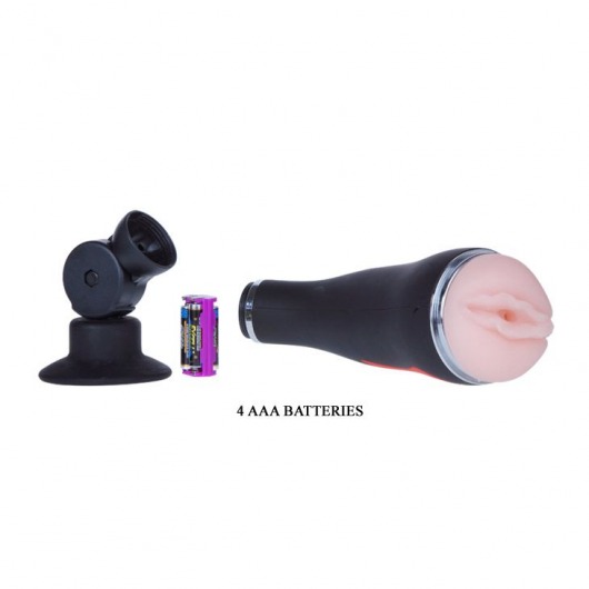 Мастурбатор-вагина с вибрацией в тубе на присоске - Baile - в Санкт-Петербурге купить с доставкой