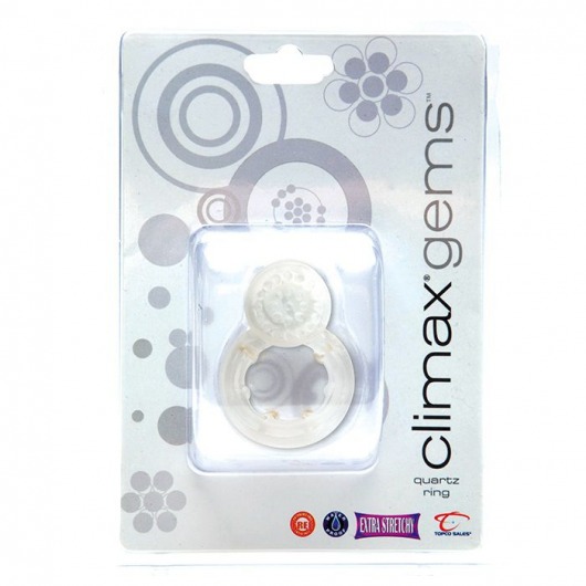 Эрекционное кольцо с вибрацией Climax Gems Quartz Ring - Topco Sales - в Санкт-Петербурге купить с доставкой