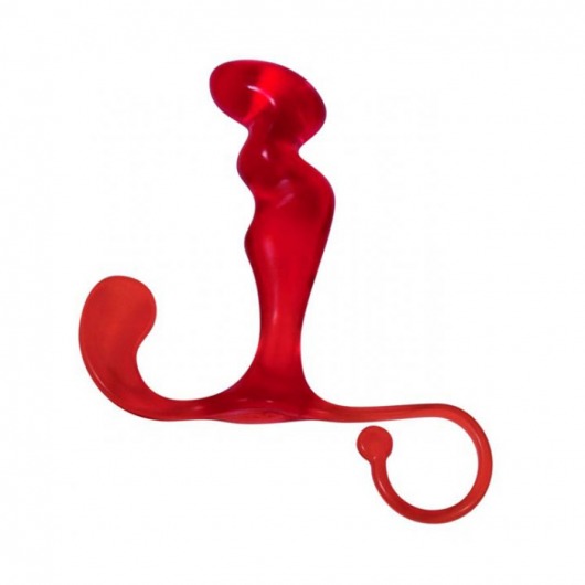 Многофункциональный анальный массажер красного цвета - Toy Joy
